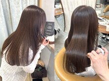 断トツの人気No1メニュ-オイルで染める髪質改善効果◎[イノアカラー]韓国ヘアに必須な艶髪が叶う！