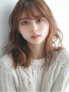 ランデブー 大宮(Rende-Zvous) ホワイトグレージュ/デジタルパーマ/チェリーブラウン/大宮