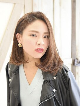 ソース 堺東(SOURCE) 艶髪♪内巻き大人ミディアムボブ