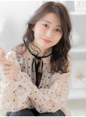 オリーブグレージュ小顔ウルフレイヤーロングh4越谷20代30代40代