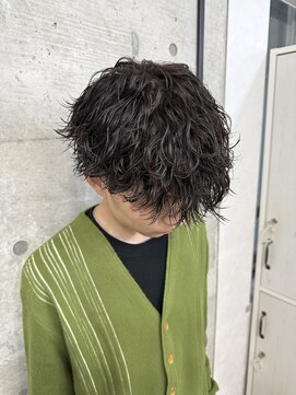 メンズ波巻きパーマ