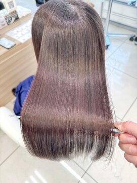 アッシュ 鶴ヶ峰1号店(Ash) 髪質改善美髪矯正で乾かすだけのツヤサラヘアに♪[横浜/鶴ヶ峰]