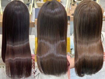 ケンジ 湘南台(KENJE)の写真/広がり・うねりに終止符を。エイジング毛対応の酸性ストレートで、硬くならない自然な艶の縮毛矯正◎