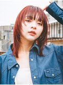 #ミディアムヘア#マッシュレイヤー#ウルフカット#レイヤー