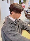 MEN’S/リバースセンターパート/ニュアンスパーマ/由比ヶ浜