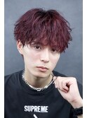 下関メンズサロンワインレッドカラー