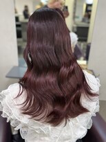 ジゼル ビエラ博多テラス店(GiseL)&nbsp;博多駅 ブリーチなしダブルカラーで作る秋色ボルドーロング