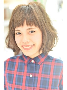 ケーツー心斎橋 クイーンズガーデン バイ ケーツー(K two QUEEN'S GARDEN by K two) ガーリー大人ボブ~ギザギザ前髪で可愛く~/心斎橋&難波&なんば