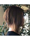 美ショート 前下がりボブ
