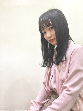 ピエドプールポッシュ(PiED DE POULE POCHE) 暗髪ロング