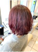 ゆるふわパーマボブ