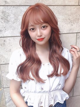 アフロート ディル(AFLOAT D'L) みきな韓国ヘアカラー暖色ヨシンモリパーマ2wayバング20代30代髪