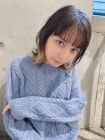 シェルター バイ トウキョウ(Shelter by TOKYO)&nbsp;大人可愛い20代30代40代黒髪レイヤーミディ/インナーカラー