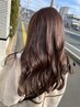 髪色輝くイルミナカラー+カット+ヘッドスパ　¥13,970～18,370