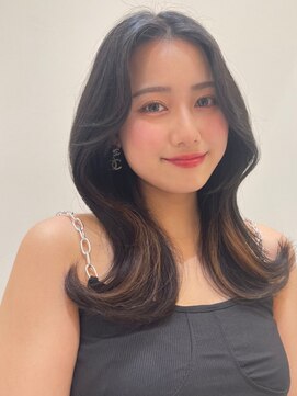 ノイズ エコル(Hair&Make NOISM ekolu ) 韓国風　王道のくびれヘアトリートメント前髪カットブリーチ