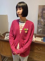 ヘアーアイストゥーレ(HAIR ICI TRE)&nbsp;ぷつっと重ためボブ　担当　渡邉桜桃