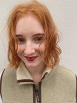 ソイリウム 下北沢(soi rium)&nbsp;ダメージレス　オレンジベージュ　ボブ