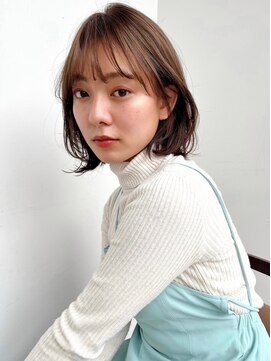 ガーデン タチカワ(garden tachikawa) シアベージュ×くびれミディアムボブ