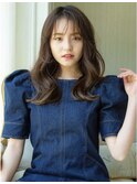韓国ヘア/小顔ヘア/レイヤーカット/サラ艶ロング/顔まわりカット