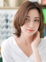 カバーヘア ブリス 川口(COVER HAIR bliss) ■センターパートくせ毛風ウルフボブパーマ302★川口20代30代