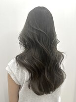 ローネス ギンザ(LONESS ginza)&nbsp;くびレイヤー薄めバンググレージュカラーピンクベー ジュパーマ