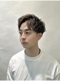 ビジネスショート/メンズマッシュ/ツイストパーマ/ツーブロック