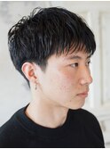 メンズマッシュパーマニュアンスパーマスパイラルパーマ刈り上げ