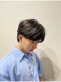 韓国風センターパートマッシュ/刈り上げセンターパート