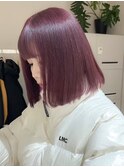 切りっぱなしボブタッセルボブ長めボブ顔まわりレイヤーボブ30代