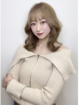 マティス 表参道(matiz)&nbsp;ミルクティーベージュ/小顔/ワンレンボブウルフ/韓国風巻き