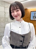 ボブ　ツヤ髪　ショート　内巻き　ミニ　マチルダ