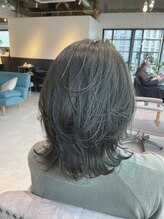 オーケストラ 南森町(Orchestra) くびれレイヤー グレイカラー白髪染め白髪ぼかし40代50代