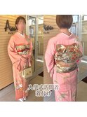 訪問着　着付け　アレンジ帯