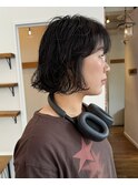 ボブパーマ／パーマ/表参道/夏のヘアアレンジ/くびれヘア