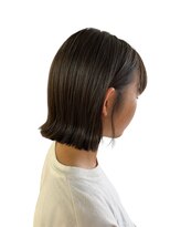 クオリス 上板橋店(QUALIS) 20代韓国風くびれ切りっぱなしボブ×シースルーバング