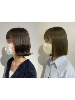 [#小顔#似合わせカット］【ONE plus☆魔法の似合わせカット\4500】最旬にマストな抜け感ショート
