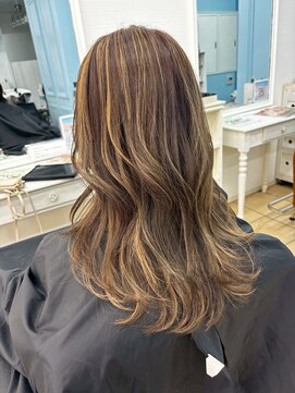 シャルティア 岩国(SHALLTIA) デザインカラー/ハイライト/バレイヤージュ/ブラウンベージュ