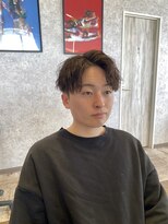 ステレオ ヘアデザイン 安城店(STEREO HAIR DESIGN)&nbsp;センターパート×ソフトツイスト（12月）
