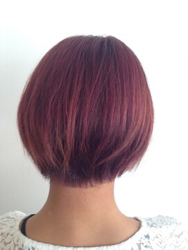 フェリシータ 緑地公園店(felicita) 個性的なシナモンルージュカラー^o^前下がりボブ