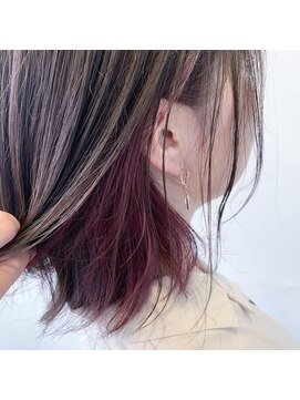 テクライズ 豊橋店(TECHRISE) シナモンベージュ×ピンク×インナーカラー