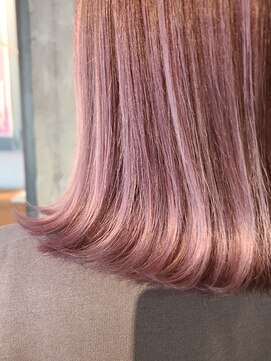 キーン 立川店(keen) 【keen×武田】外はねミディ×ピンクベージュ