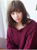 【田村】可愛いショートパーマ黒髮エアリーミディ春ボブ20代30代