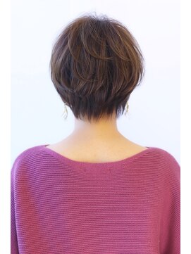 オーロ 宝塚店(ORO) 20代30代40代50代ひし形束感ショート透明感マロンベージュ