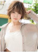 大人ハイライト斜めバング小顔くせ毛風ボブc北浦和20代30代40代!