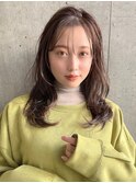 大人かわいい美髪ネビージュシースルーバング☆20代30代40代