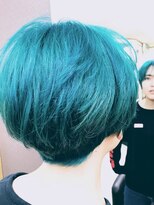 ローシュヘアー(Rosh hair)&nbsp;ターコイズブルーショート