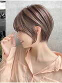 前髪あり大人ショートボブ20代30代40代【AIN.表参道】川原大地