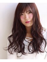 ラルジュ(large)&nbsp;【large】大人かわいい なみなみウェーブ/チェリーブラウン