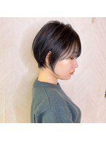ロンド ストラーダ 心斎橋(Lond strada)&nbsp;ショート×ハイライト白髪ぼかし×シルキーベージュ[心斎橋]