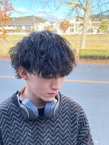 ミオ ゾーン(Mio'' ZONE)&nbsp;東大阪長瀬メンズ専門美容室ZONE波巻きマッシュパーマ